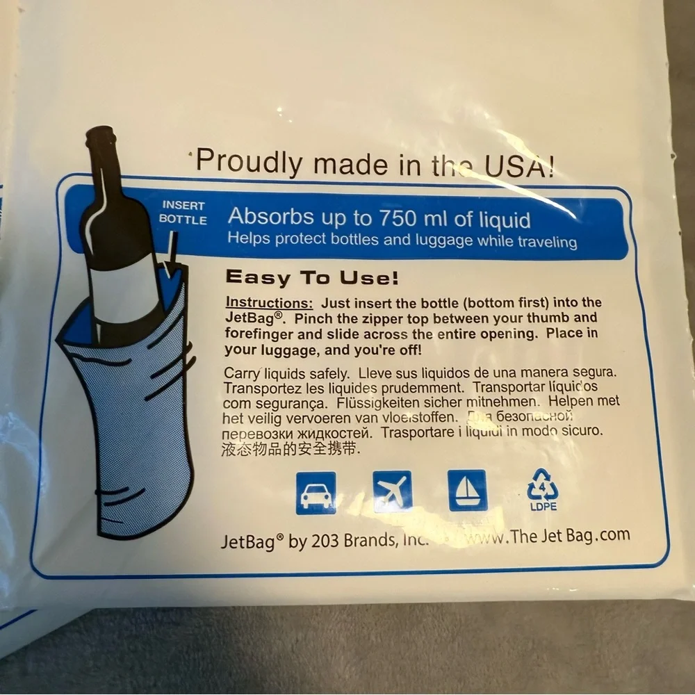 3 JetBag PROFESSIONAL‎ Protective and Absorbent Wine Bags - Triple Layer